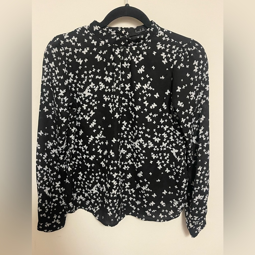 LIPSLIDE | Butterfly High Neck Blouse